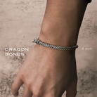 Dragon Bones Vintage Weave Sterling Silver Bracelet 4mm. 7 in - Ryan Christian