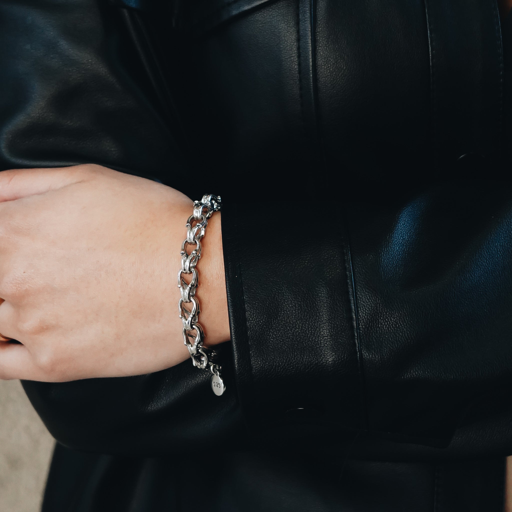 Atma Link Sterling Silver Bracelet 6.5 in- Ryan Christian