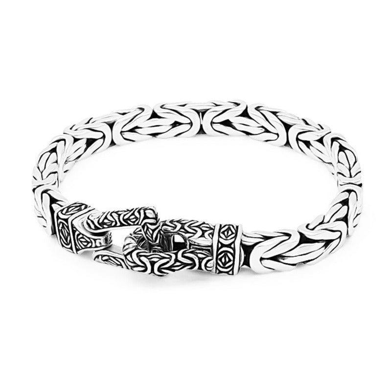 Arcane Byzantine Bracelet Sterling Silver 7mm. - Ryan Christian