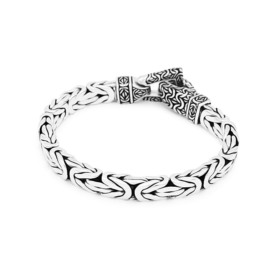 Arcane Byzantine Bracelet Sterling Silver 7mm. 8.5 in- Ryan Christian