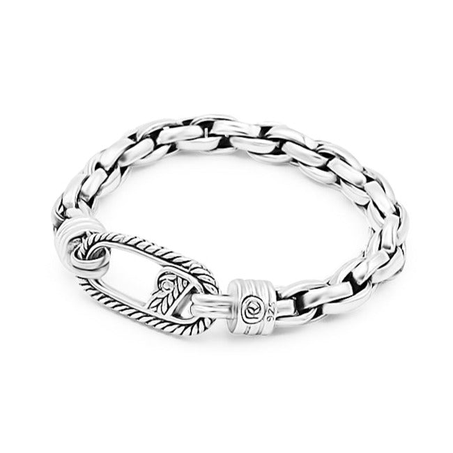 Forza Link Sterling Silver Bracelet 8mm. 6.5 in- Ryan Christian