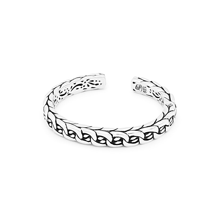 Minimal Sterling Silver Cuff Medium - Ryan Christian
