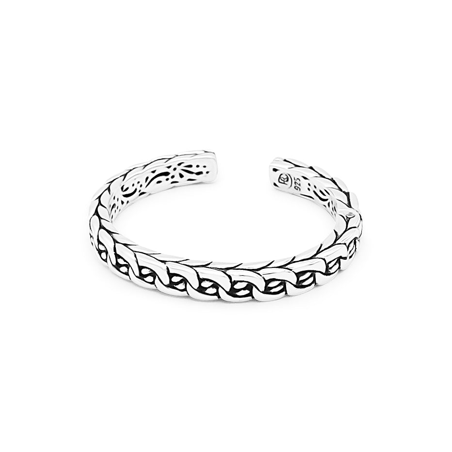 Minimal Sterling Silver Cuff Medium - Ryan Christian