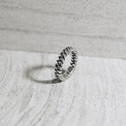 Cable 4mm. Sterling Silver Ring size 6 - Ryan Christian