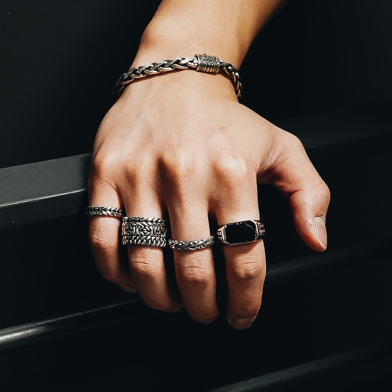 Minimal 4mm. Sterling Silver Ring size 8- Ryan Christian