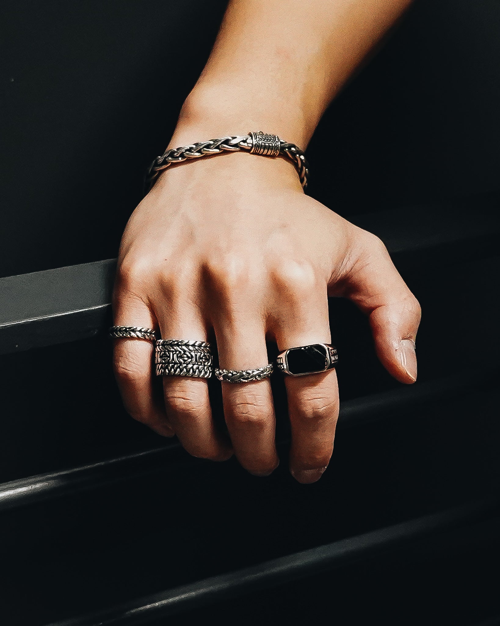 Minimal 4mm. Sterling Silver Ring size 8- Ryan Christian