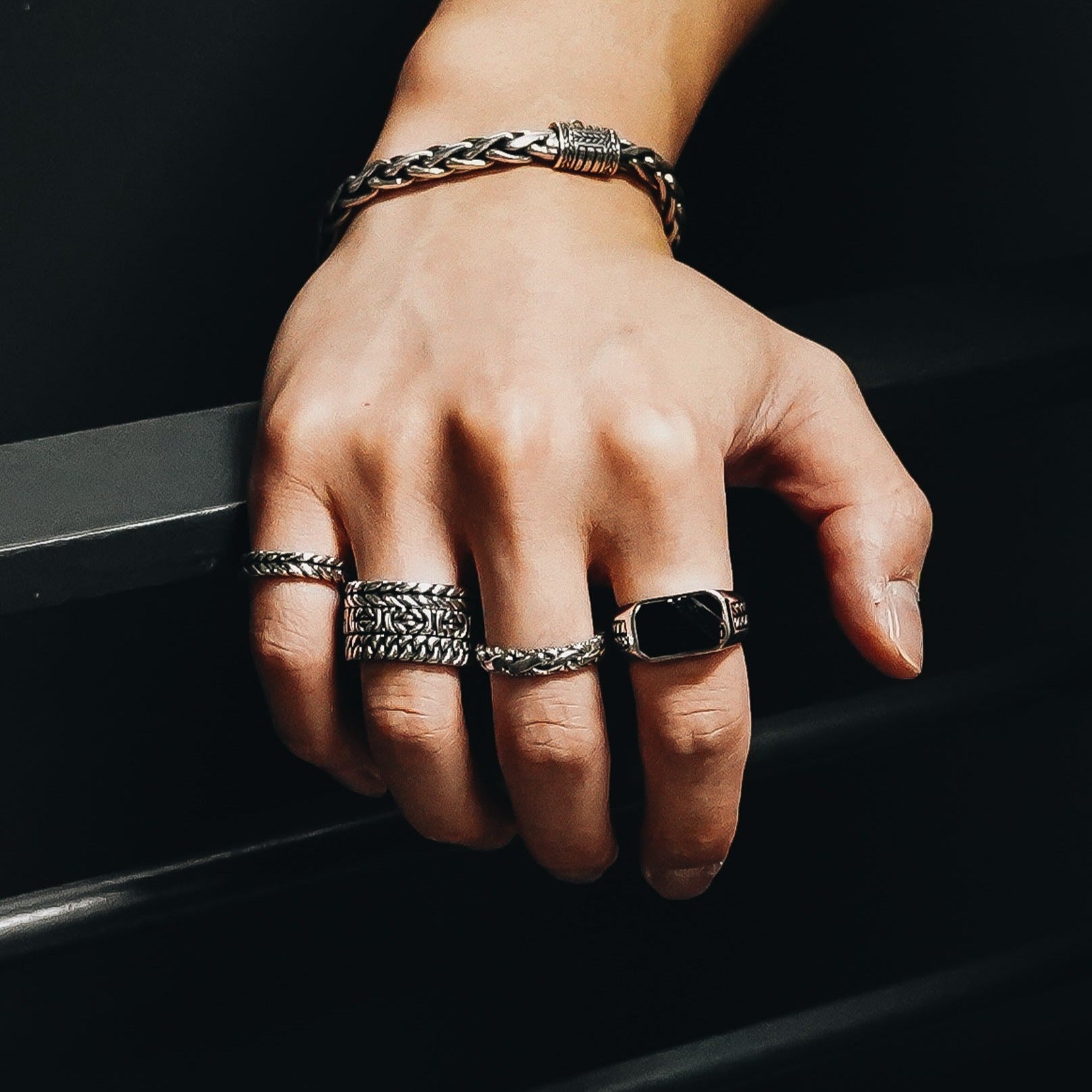 Luxe 4mm. Sterling Silver Ring size 8- Ryan Christian
