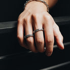 Cable 4mm. Sterling Silver Ring size 5 - Ryan Christian