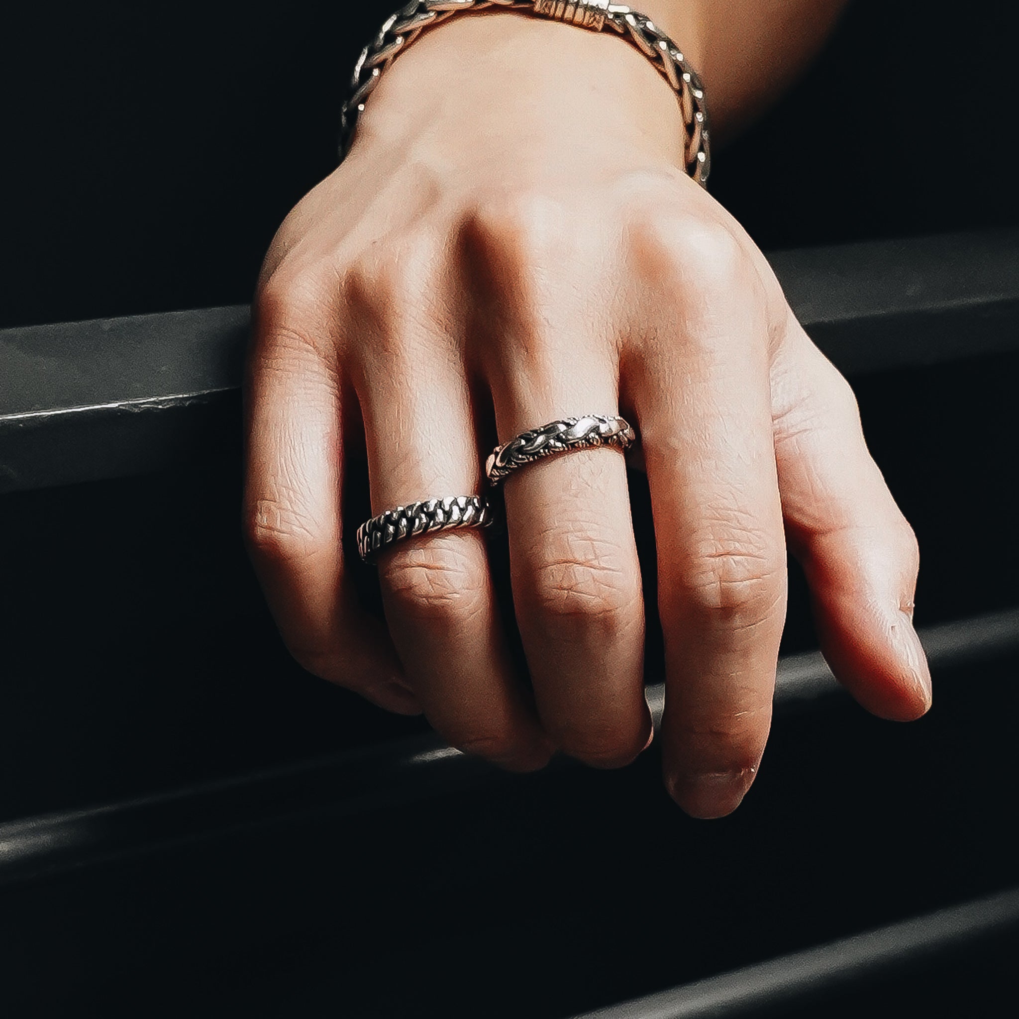 Cable 4mm. Sterling Silver Ring size 5 - Ryan Christian