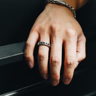 Minimal 4mm. Sterling Silver Ring size 12- Ryan Christian