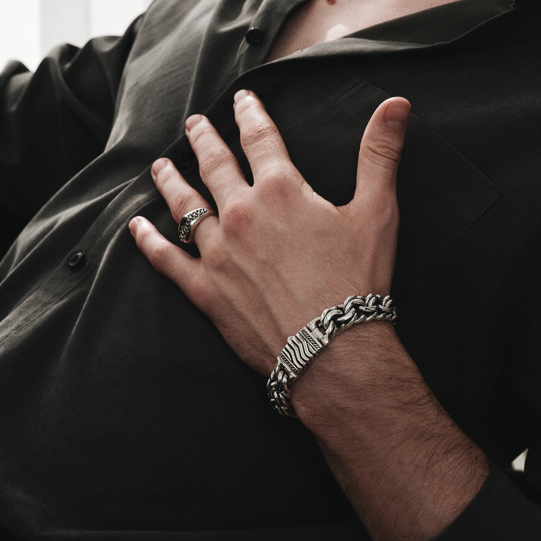 Genesis Silver Bracelet 14mm. 7 in - Ryan Christian