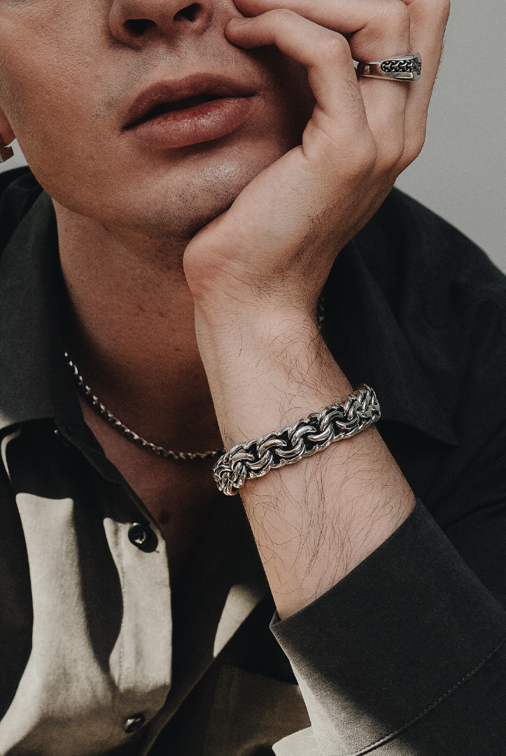 Genesis Silver Bracelet 14mm. 7.5 in - Ryan Christian