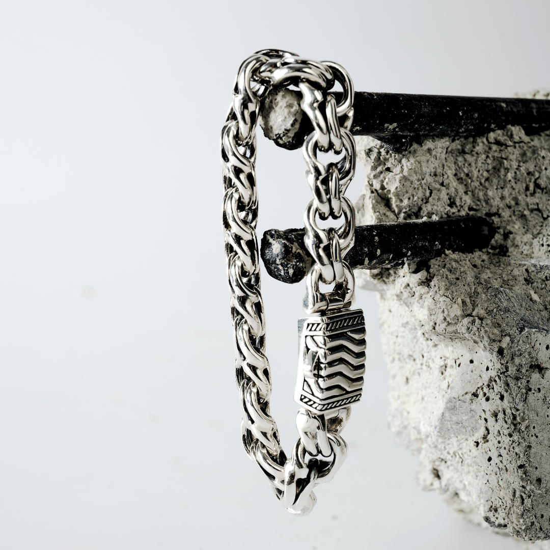 Genesis Silver Bracelet 14mm. 8 in - Ryan Christian