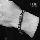 Haven Wheat Weave Sterling Silver Bracelet 6mm. 6.5in - Ryan Christian