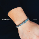 Hybrid Sterling Silver Bracelet 6mm. 7.5in- Ryan Christian