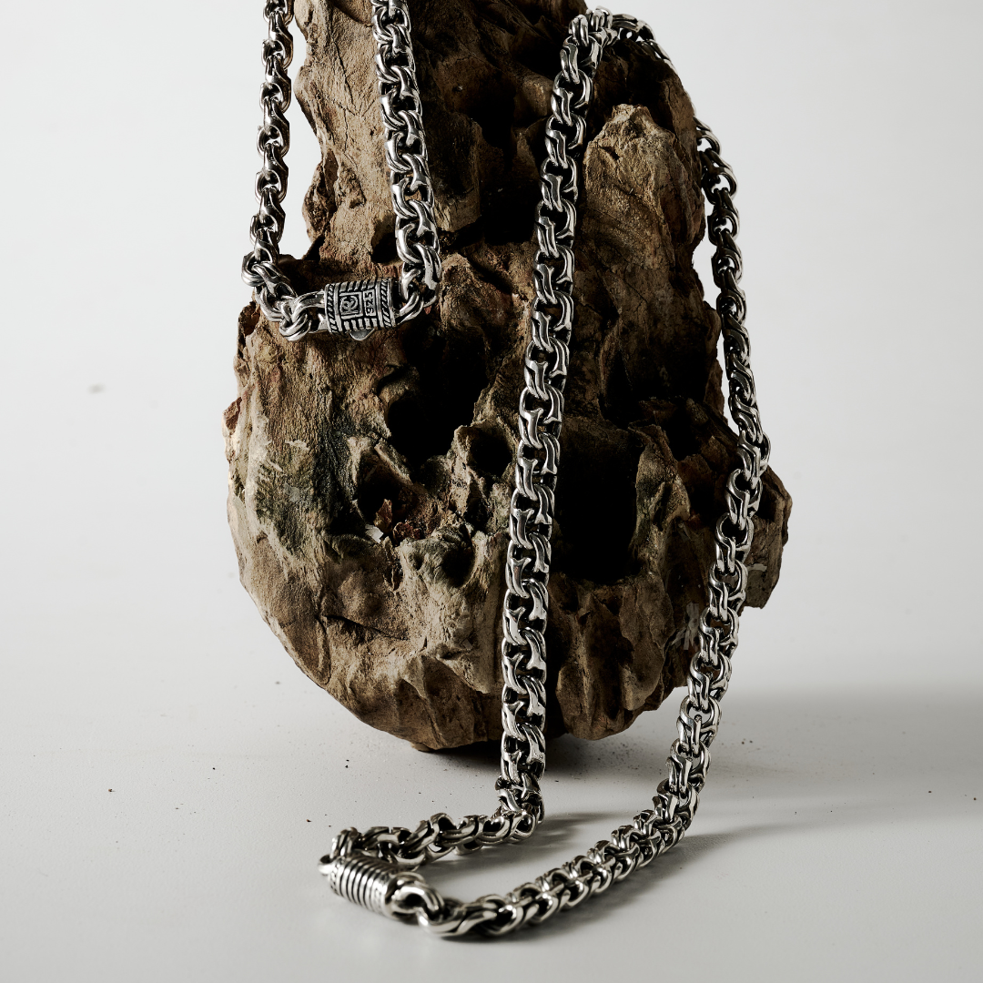 Nexus Sterling Silver Chain 8mm. 18in - Ryan Christian