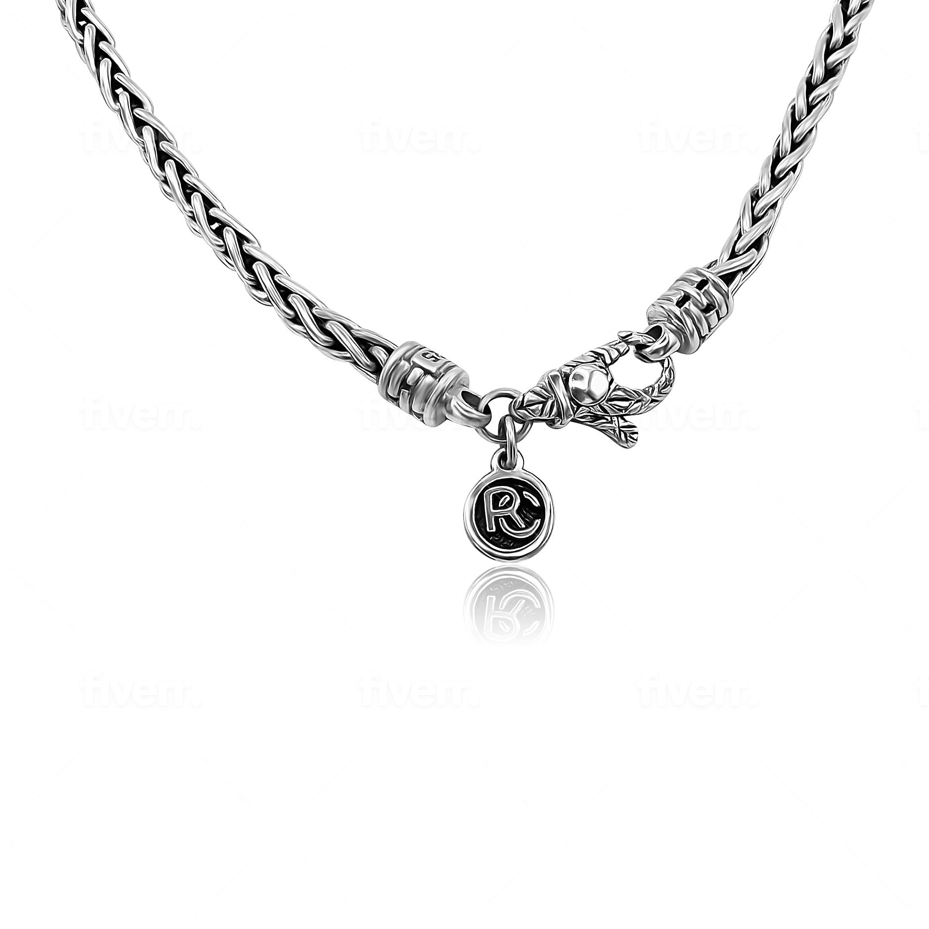 Wheat Sterling Silver Chain 4mm. 20in- Ryan Christian
