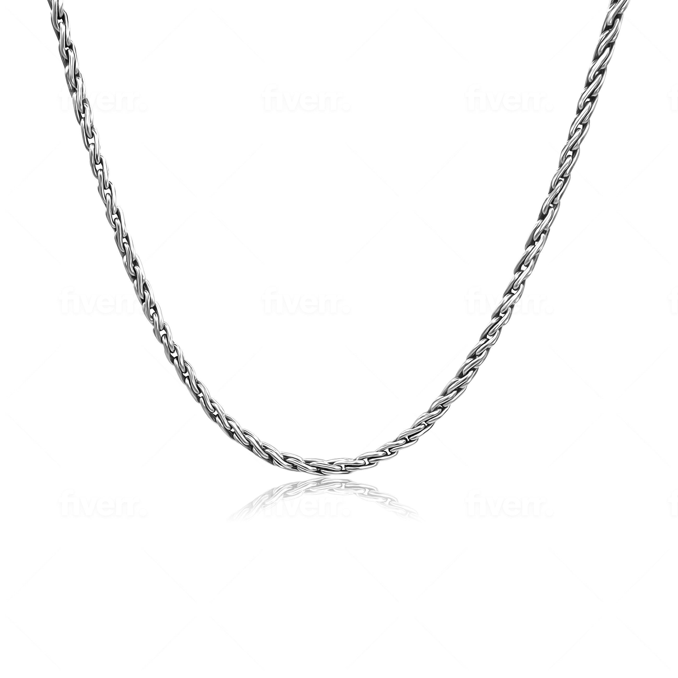 Modern Weave Sterling Silver Chain 3mm. - Ryan Christian