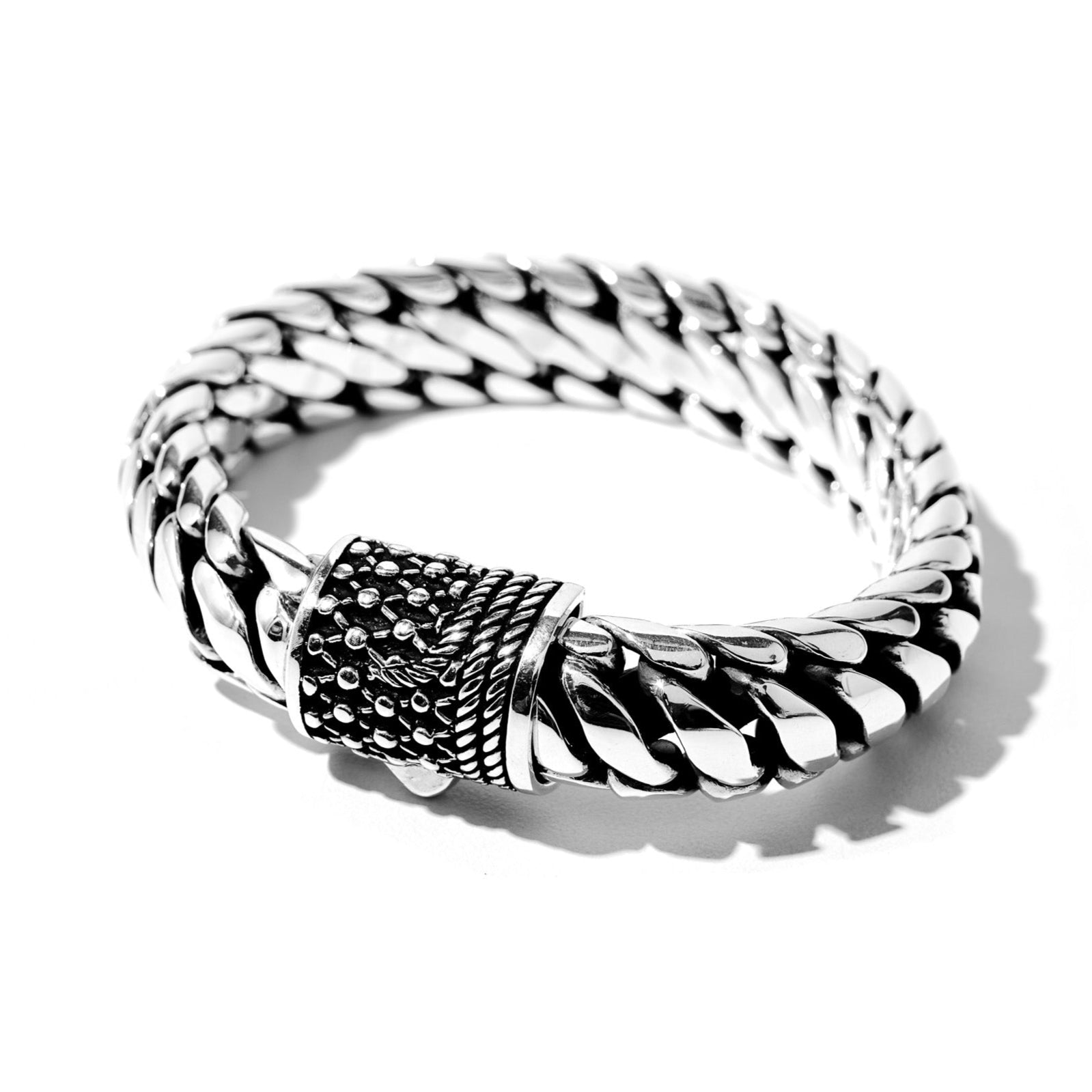Maritime Sterling Silver Bracelet 14mm. - Ryan Christian