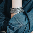 Minimal Sterling Silver Cuff Large - Ryan Christian