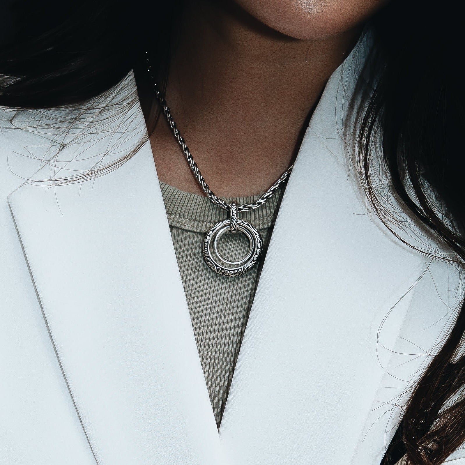 Modern Weave Sterling Silver Chain 3mm. 16in- Ryan Christian
