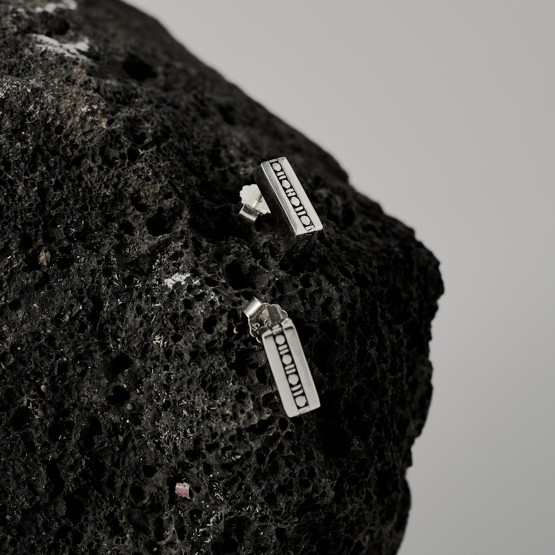 Rise Block Sterling Silver 925 Earrings - Ryan Christian