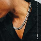 Sari Cuban Link Sterling Silver Chain 11mm. 16 in- Ryan Christian