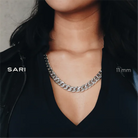 Sari Cuban Link Sterling Silver Chain 11mm. 18 in- Ryan Christian