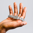 Kalon  Kartika Weave Sterling Silver Bracelet 13mm. 8.5 in - Ryan Christian