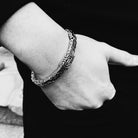 Native Byzantine Sterling Silver Bracelet 7mm. 7in- Ryan Christian