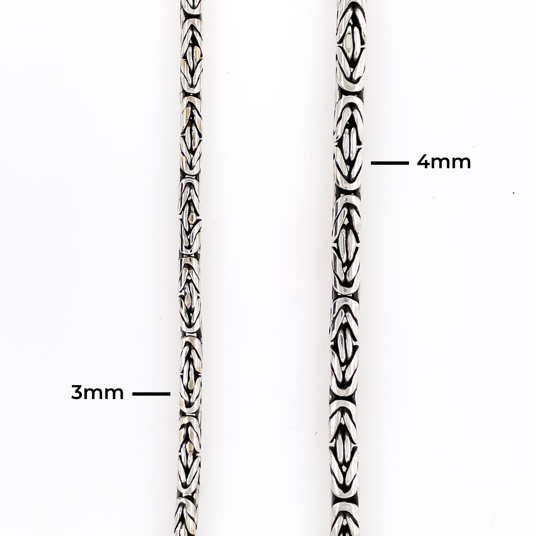 Essence Byzantine Sterling Silver Chain 4mm. 22in- Ryan Christian