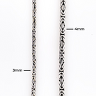 Essence Byzantine Sterling Silver Chain 4mm. 22in- Ryan Christian