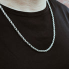 Modern Weave Sterling Silver Chain 3mm. 20in- Ryan Christian