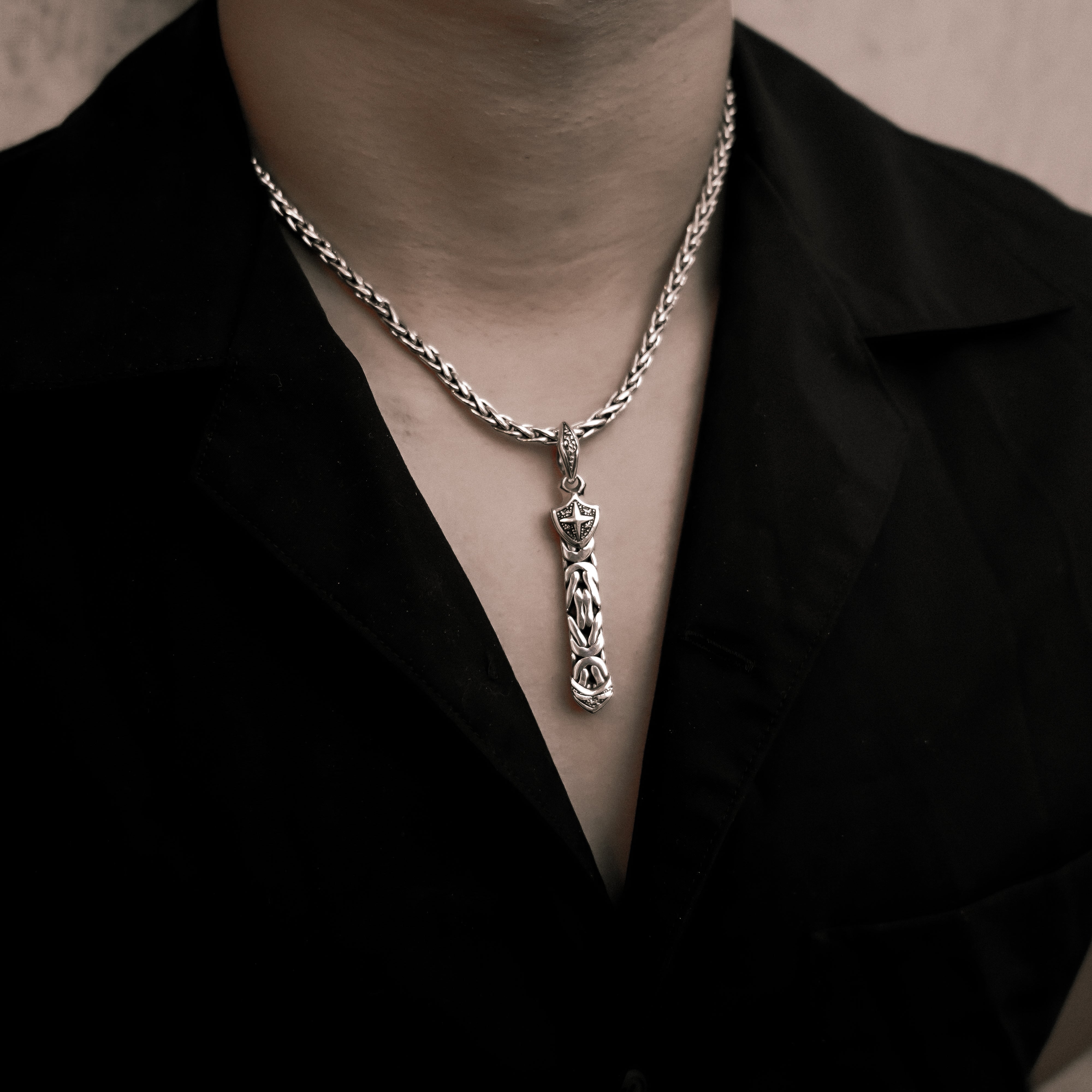 Crux Byzantine Sterling Silver  Men's Pendant - Ryan Christian