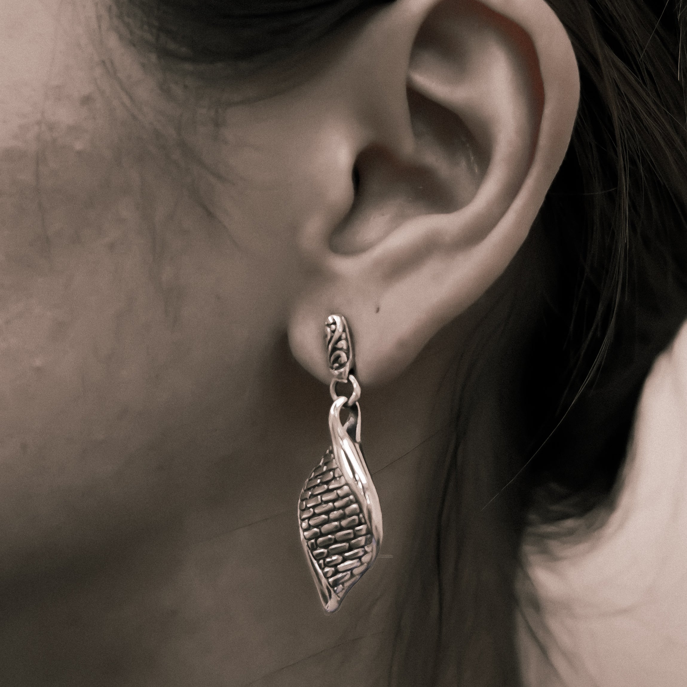 Terra Sterling Silver Men's Earrings - Ryan Christian