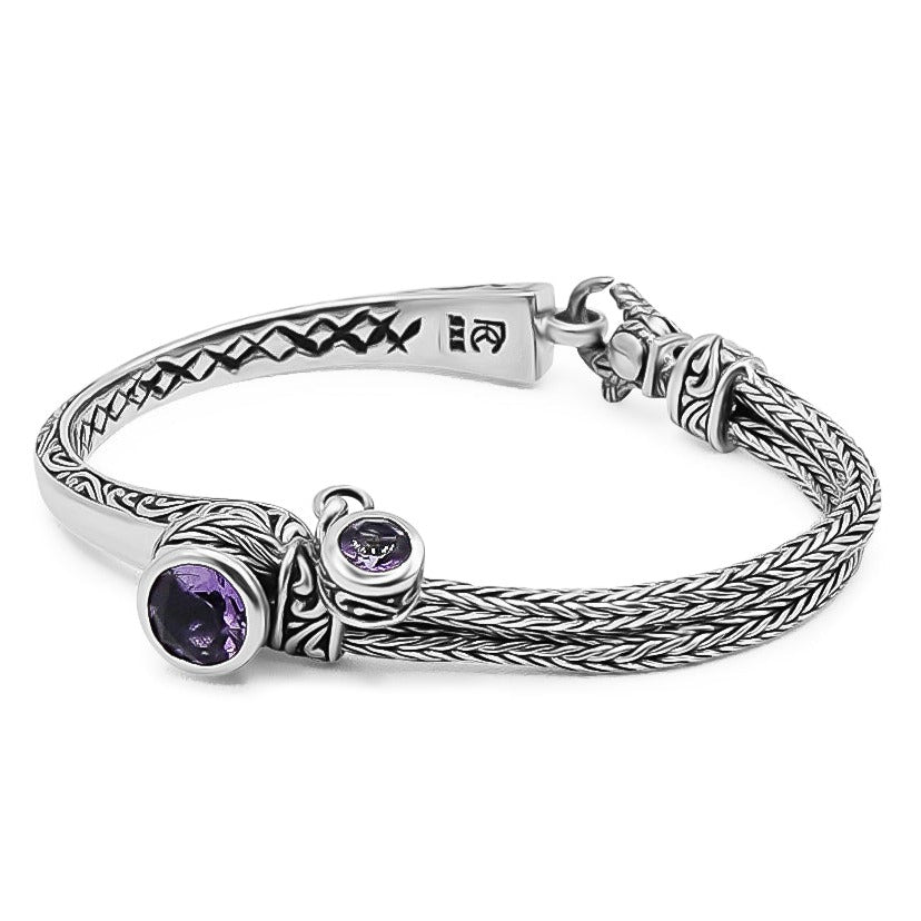 Altessa Gemstone Bracelet, amethyst - Ryan Christian