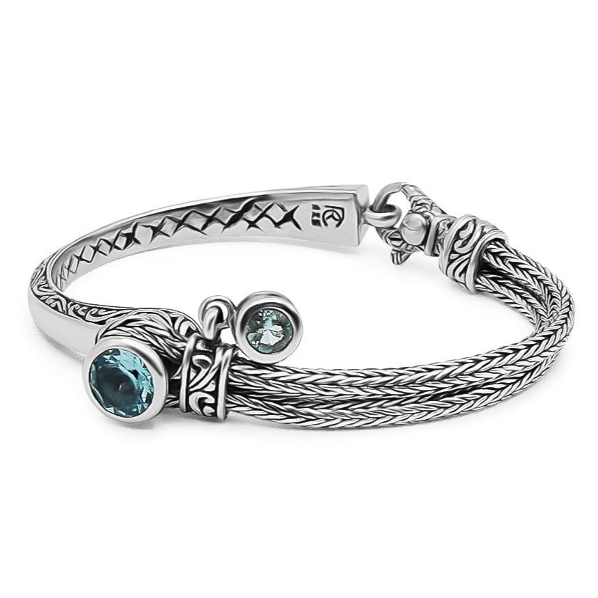 Altessa Gemstone Bracelet, blue topaz - Ryan Christian