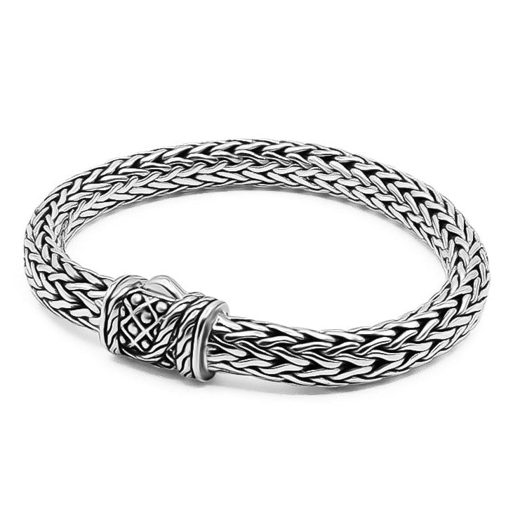 Crescent Vintage Sterling Silver Weave 8mm. - Ryan Christian