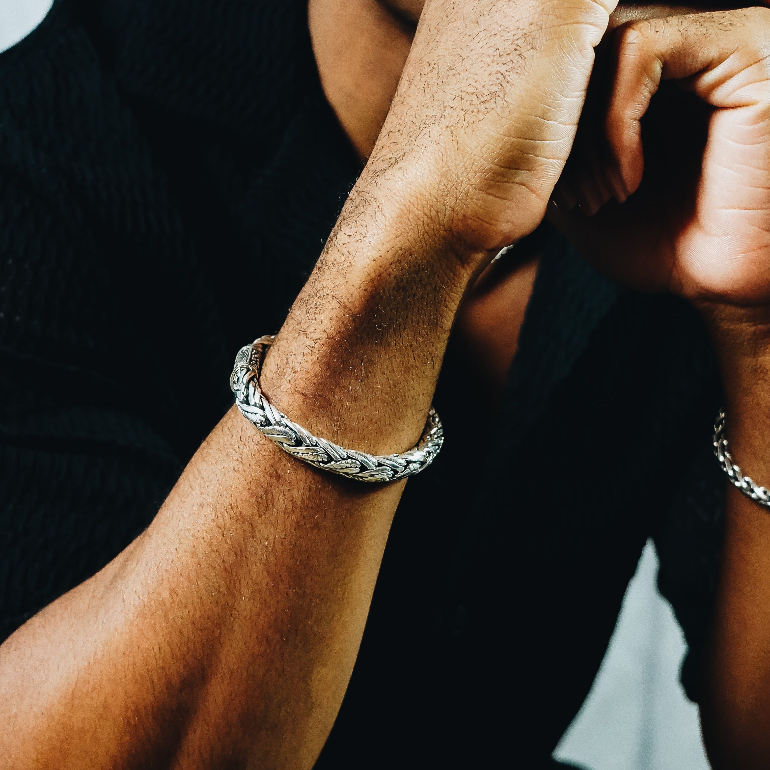 Pinnacle Sterling Silver Bracelet 9mm.  8in- Ryan Christian