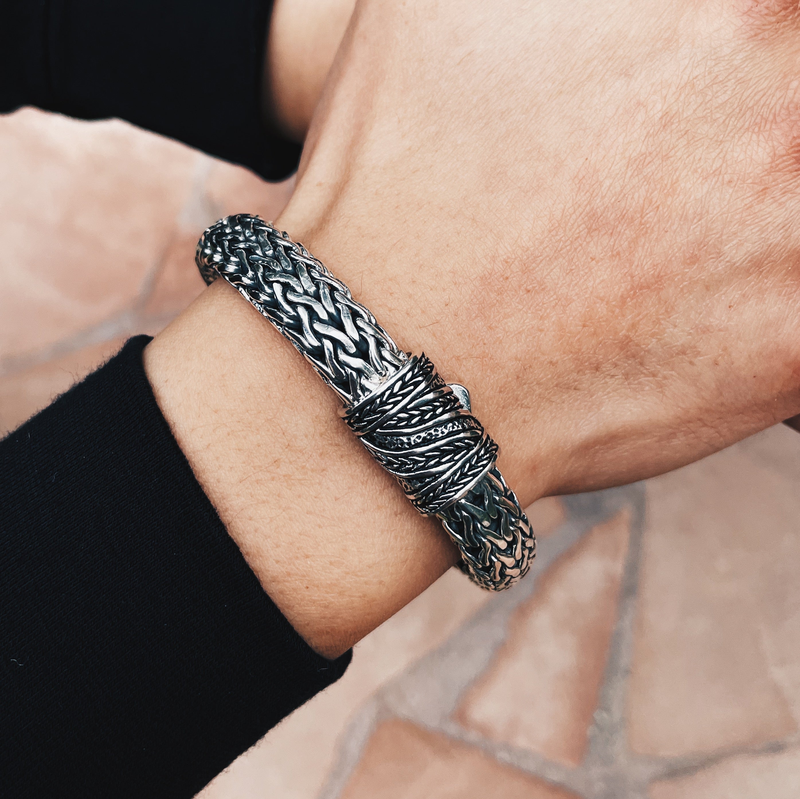 Affinity Vintage Sterling Silver Weave 11mm. 9in- Ryan Christian