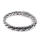 Hybrid  Sterling Silver Bracelet 10mm. 8in- Ryan Christian