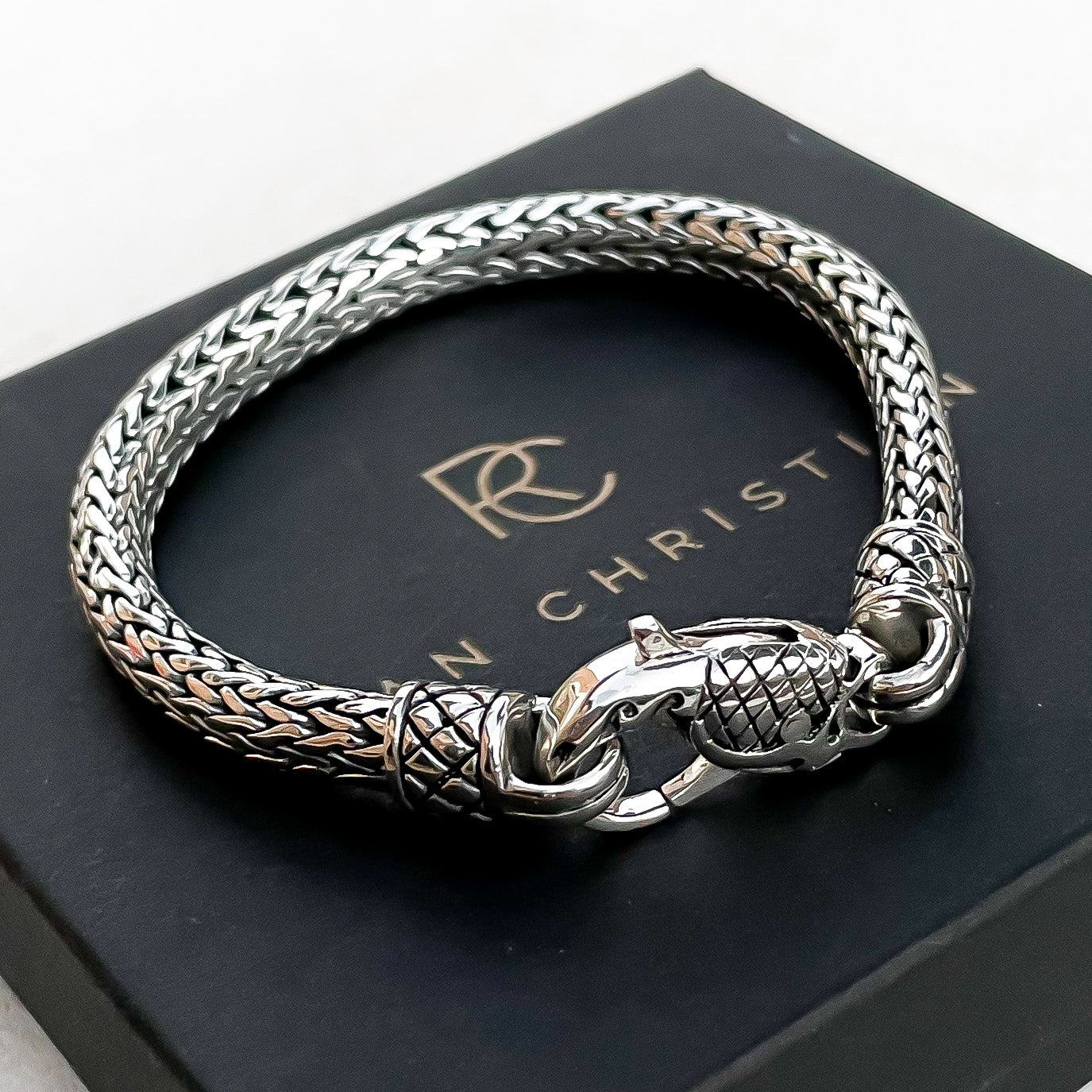 Kura Vintage Sterling Silver Weave 7mm. 7.5in - Ryan Christian
