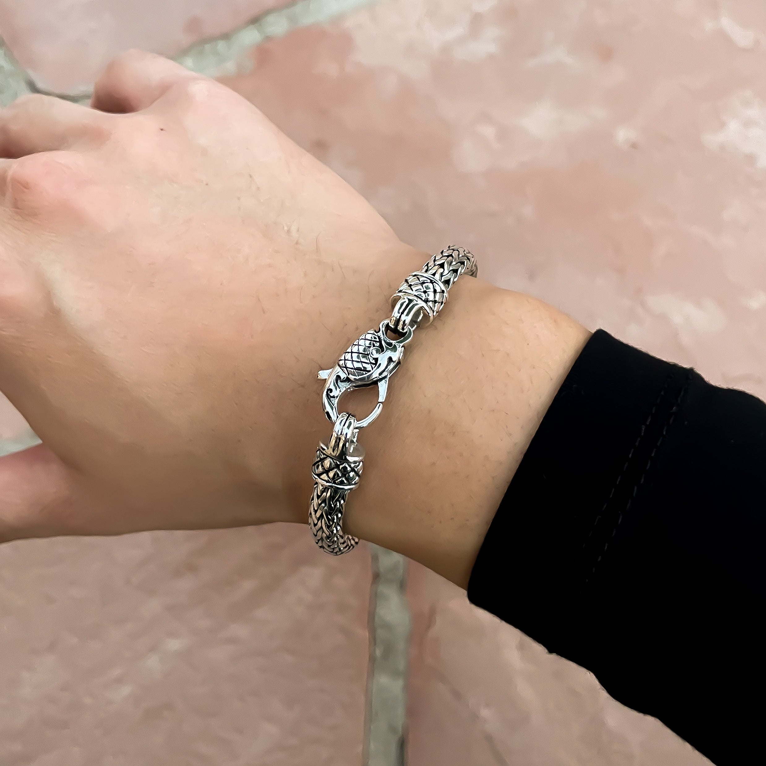 Kura Vintage Sterling Silver Weave 7mm. 7in - Ryan Christian