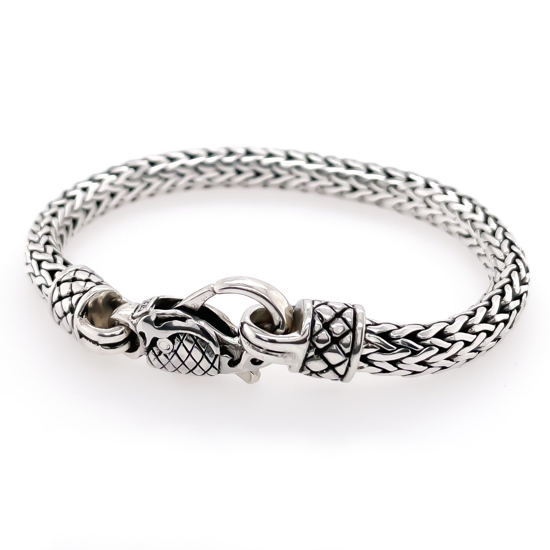 Kura  Vintage Sterling Silver Weave 7mm. - Ryan Christian