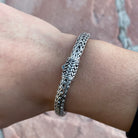 Sari Vintage Weave 7mm. Sterling Silver Bracelet 7.5 in - Ryan Christian