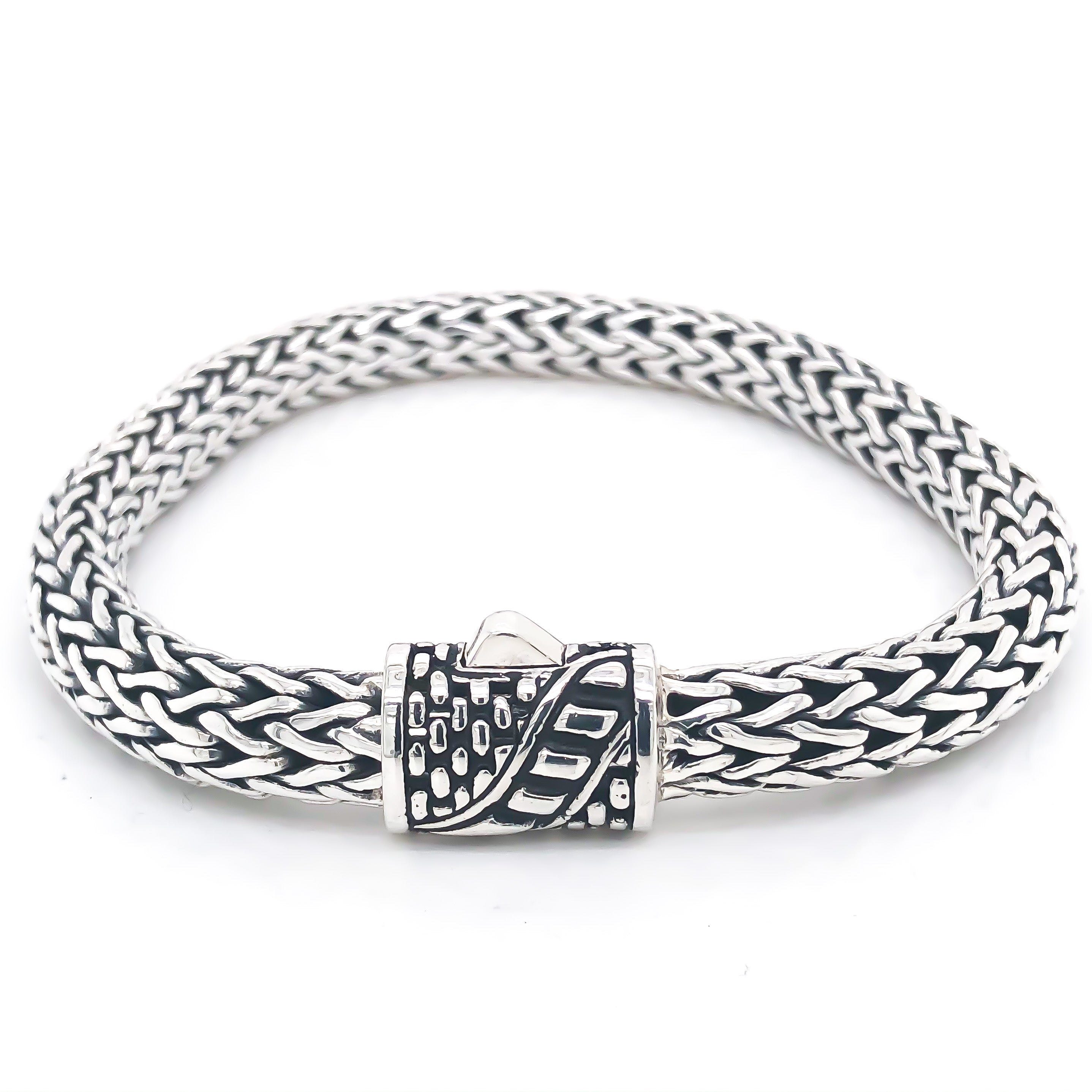 Elements Classic Sterling Silver Weave 8mm. 7in - Ryan Christian