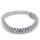 Elements  Classic Sterling Silver Weave 8mm. 8in - Ryan Christian