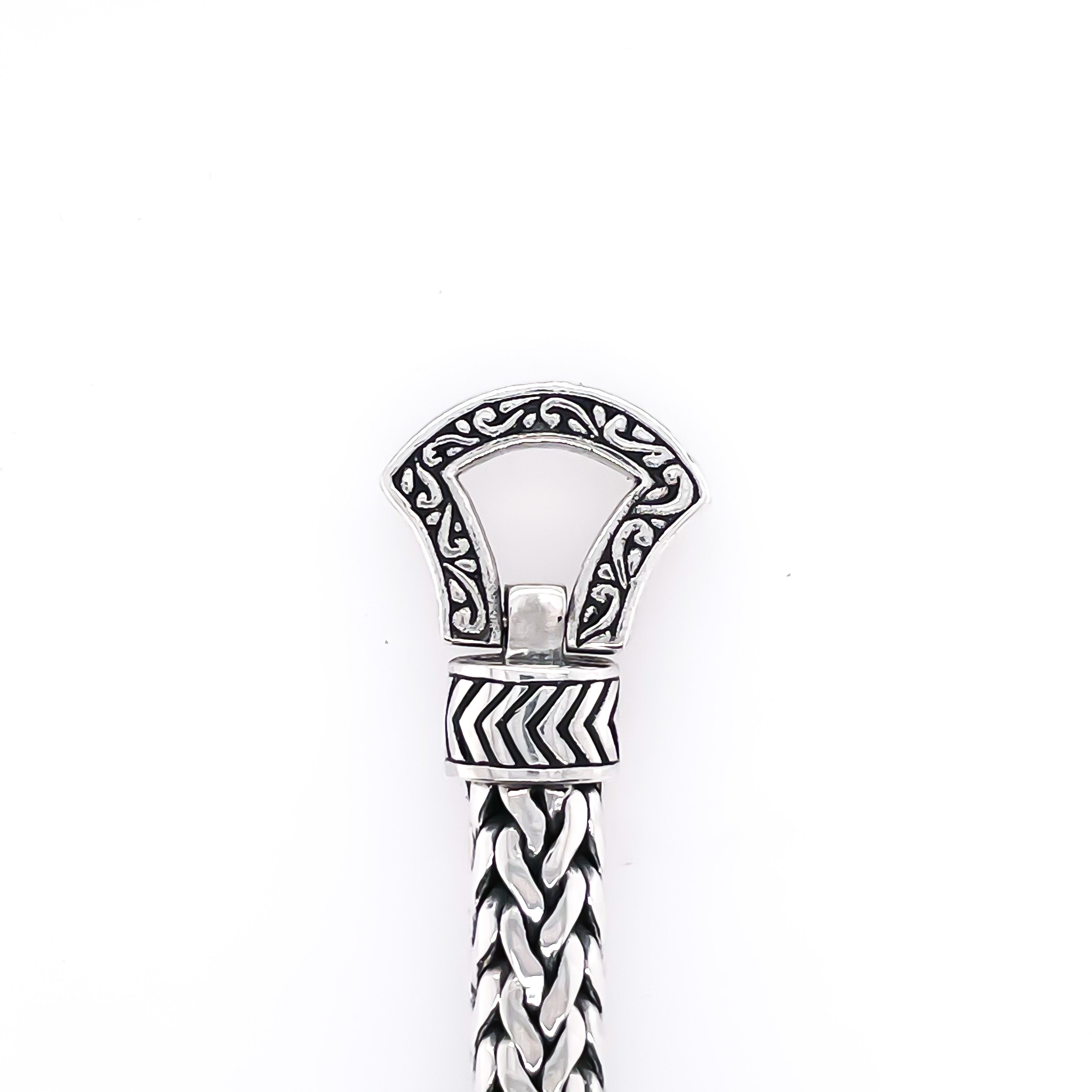 Hook Vintage Chain Sterling Silver Bracelet 7mm. 7.5in- Ryan Christian