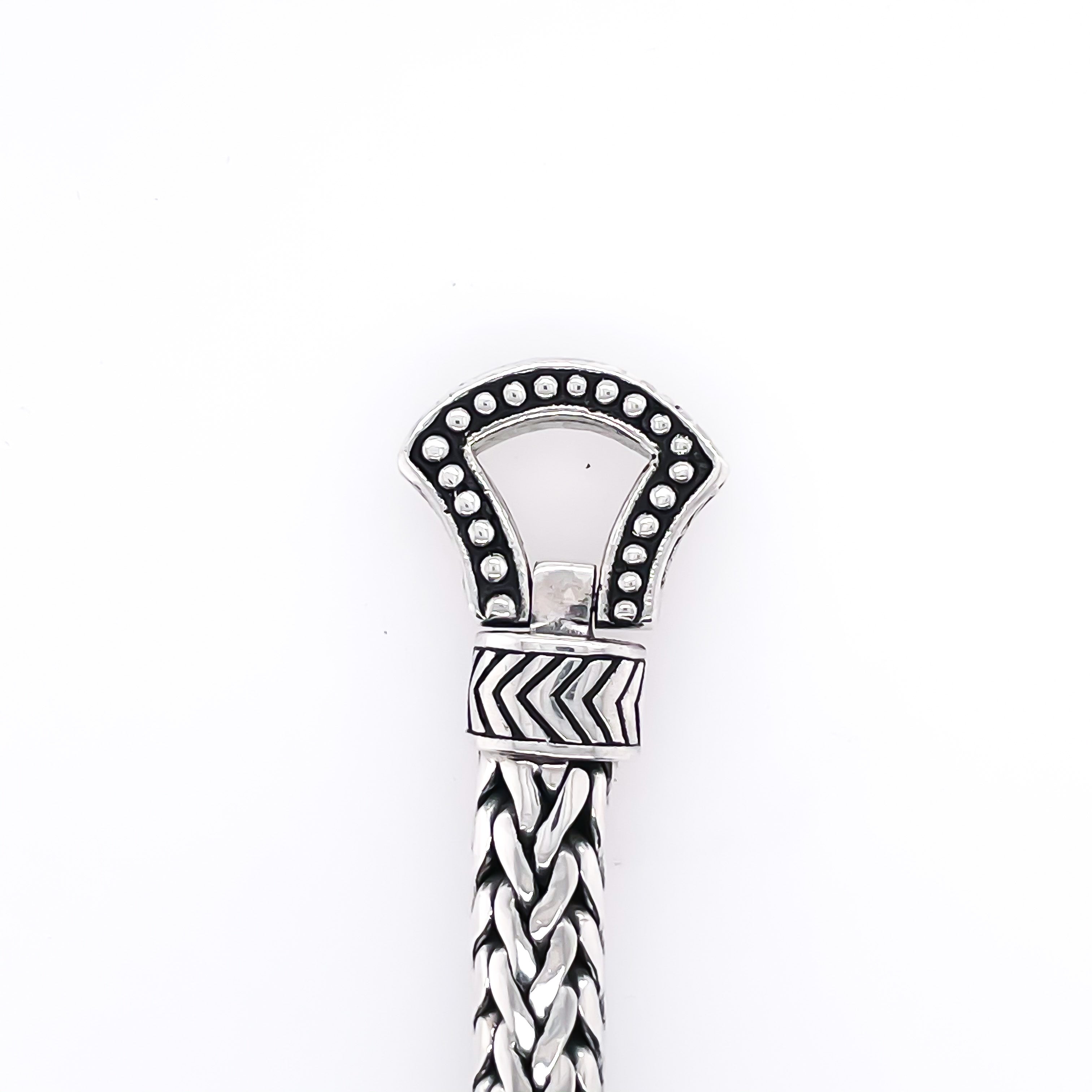 Hook Vintage Chain Sterling Silver Bracelet 7mm. 9in- Ryan Christian