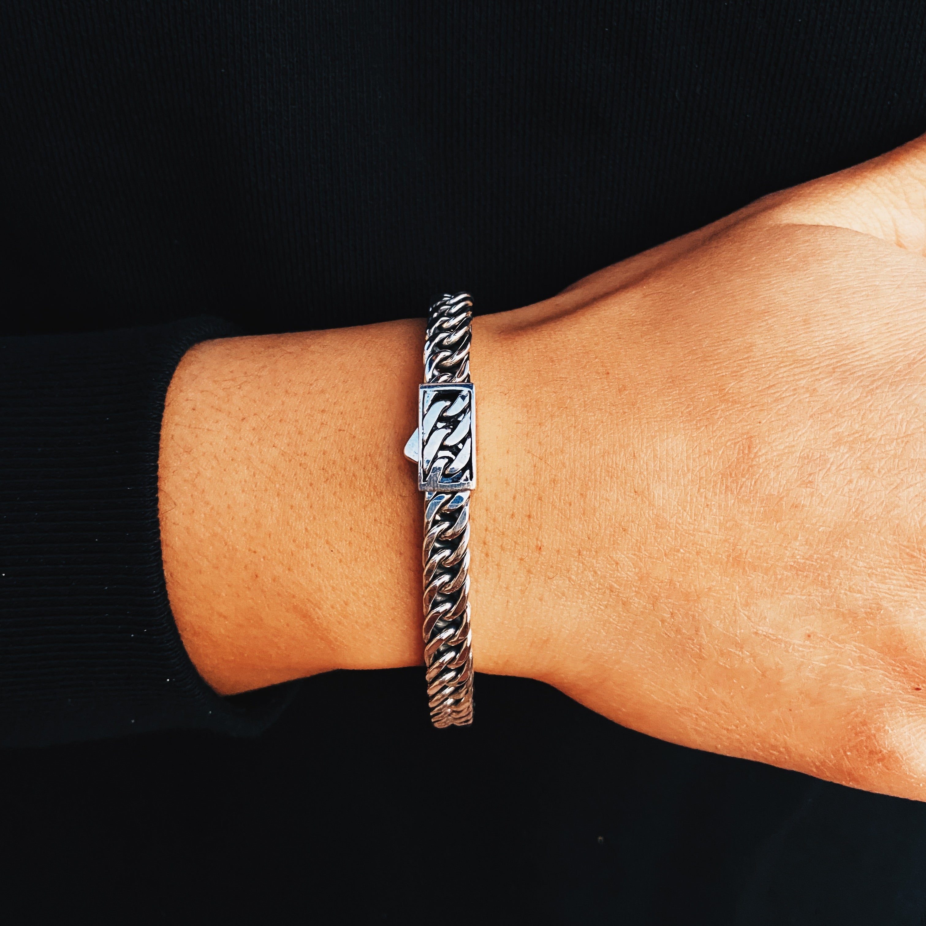 Minimal Weave Sterling Silver Bracelet 7.5in - Ryan Christian